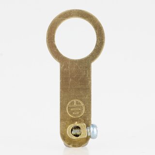 Erdungsklemme Erdleiterbrcke Ringse mit Erdklemme M3 Metall 10,2mm Messing 15x35x5mm