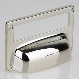Hfele Mbelgriff Etikettengriff 80x50mm vernickelt Lochabstand 34mm