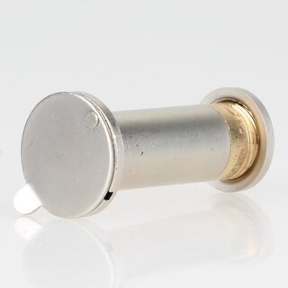 Hfele Trspion 12mm mit Klappe Messing matt vernickelt 31-55mm Trdicke