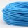 Textilkabel Stoffkabel hellblau 3-adrig 3x0,75 Gummischlauchleitung 3G 0,75 H03VV-F textilummantelt