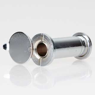 Hfele Trspion 12mm mit Klappe Messing verchromt 31-55mm Trdicke