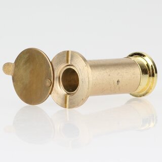 Hfele Trspion 12mm mit Klappe Messing poliert 31-55mm Trdicke