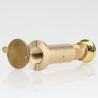 Hfele Trspion 12mm mit Klappe Messing poliert 31-55mm Trdicke