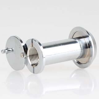 Hfele Trspion 14mm mit Klappe Messing verchromt 35-55mm Trdicke