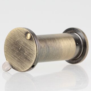 Hfele Trspion 12mm mit Klappe Messing brniert 31-55mm Trdicke