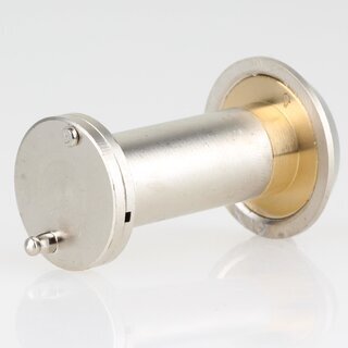 Hfele Trspion 14mm mit Klappe Messing matt vernickelt 35-55mm Trdicke