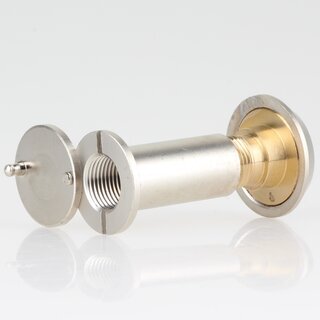 Hfele Trspion 14mm mit Klappe Messing matt vernickelt 35-55mm Trdicke