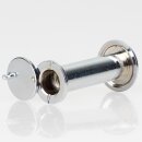 Häfele Türspion Messing verchromt 14 mm mit Klappe 200° Sichtwinkel für Türstärken 50–80 mm
