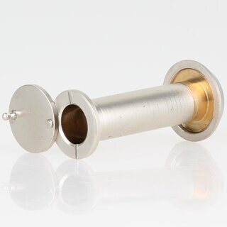 Hfele Trspion 14mm mit Klappe Messing matt vernickelt 50-80mm Trdicke