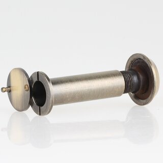Hfele Trspion 14mm mit Klappe Messing brniert 50-80mm Trdicke