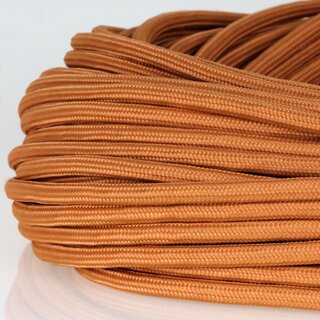 Textilkabel Englisch Gold 3-adrig 3x0,75mm Zug-Pendelleitung S03RT-F 3G0,75