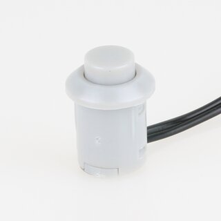 Hfele Druckschalter mit Zuleitung grau Bohrloch 12mm 12-24V