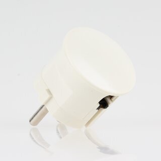 Schutzkontakt-Winkelstecker elfenbein 250V/16A mit Schraubanschluss - Kaiser