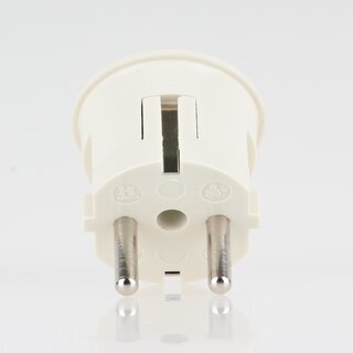 Schutzkontakt-Winkelstecker elfenbein 250V/16A mit Schraubanschluss - Kaiser