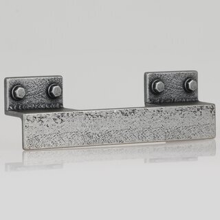 Hfele Mbelgriff Sockelgriff antik verzinnt Lochabstand 96/160mm