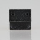 Häfele Möbelgriff Sockelgriff schwarz antik Used Look Lochabstand 32mm