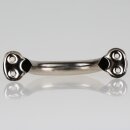 Häfele Möbelgriff Bogengriff Stahl Lochabstand 99 mm