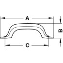 Häfele Möbelgriff Bogengriff Stahl Lochabstand 120 mm