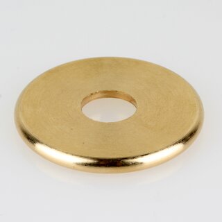 Zentrierscheibe Abdeckscheibe Zierscheibe Messing 35x3.5mm mit Rand 10.5mm Bohrung