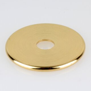 Zentrierscheibe Abdeckscheibe Zierscheibe Messing 45x3.5mm mit Rand 10.5mm Bohrung