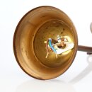 E27 Lampen-Kettenpendel antik fumé – 1 Meter mit Premium Metallfassung, Baldachin & Kette