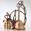 E27 Lampen-Kettenpendel antik fum &ndash; 1 Meter mit...
