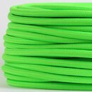 Textilkabel Neon-Grn 3-adrig 3x0,75 Schlauchleitung 3G...