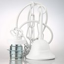 E27 Lampen Kettenpendel wei 1m lang mit Metall Baldachin...