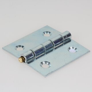 Hfele Scharnier gerollt 50x50mm verzinkt mit losem Stift