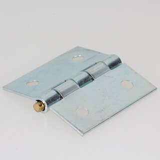 Hfele Scharnier gerollt 50x50mm verzinkt mit losem Stift