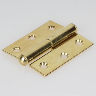 Hfele Aufschraubband Scharnier 50x40mm vermessingt Anschlag rechts