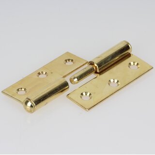 Hfele Aufschraubband Scharnier 50x40mm vermessingt Anschlag rechts