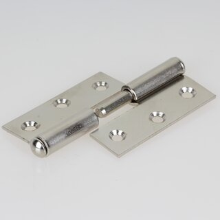 Hfele Aufschraubband Scharnier 50 x 40 mm matt vernickelt Anschlag rechts