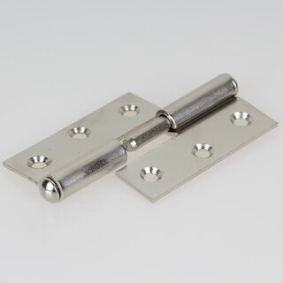 Hfele Aufschraubband Scharnier 50x40mm matt vernickelt Anschlag rechts