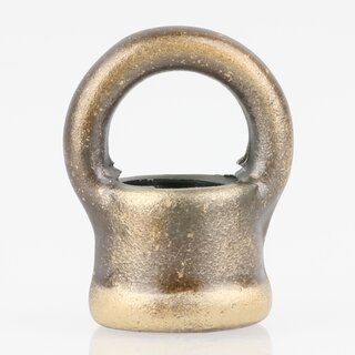 Ringnippel Metall Antik Fume 18x22mm mit M10x1 Innengewinde