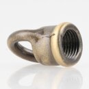 Ringnippel Metall Antik Fume 18x22mm mit M10x1 Innengewinde