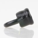 Ringnippel Metall Schwarz 18x22mm mit M10x1 Innengewinde