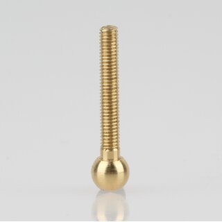 M3 Kugelkopfschraube 25x6mm Messing roh