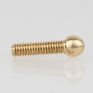 M4 Kugelkopfschraube 20x6 mm Messing roh fr Lampenbau