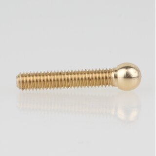 M4 Kugelkopfschraube 25x6 mm Messing roh