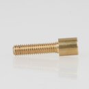 M4 Zylinderkopfschraube 21,5x6 mm Messing roh