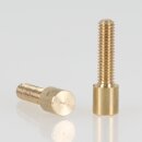 M4 Zylinderkopfschraube 21,5x6 mm Messing roh