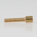 M4 Zylinderkopfschraube 26,5x6 mm Messing roh