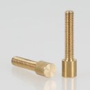 M4 Zylinderkopfschraube 26,5x6 mm Messing roh