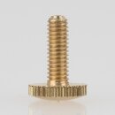 M4 Rändelschraube 15x10 mm Messing roh