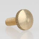 M4 Rändelschraube 15x10 mm Messing roh