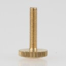 M3 Rändelschraube 18x10 mm Messing roh