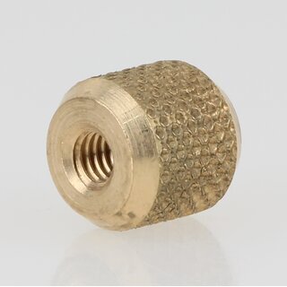 M4 Rndelmutter 10x10mm Messing roh
