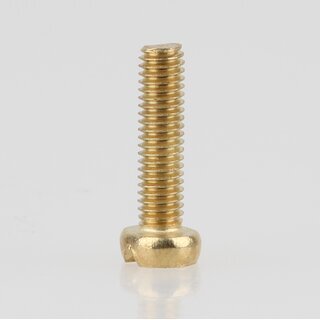 M3 Flachkopfschraube 13x5mm Messing mit Schlitz