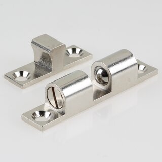 Hfele Ideal-Schnpper Doppel-Kugelschnpper Nickel matt 60mm zum Schrauben